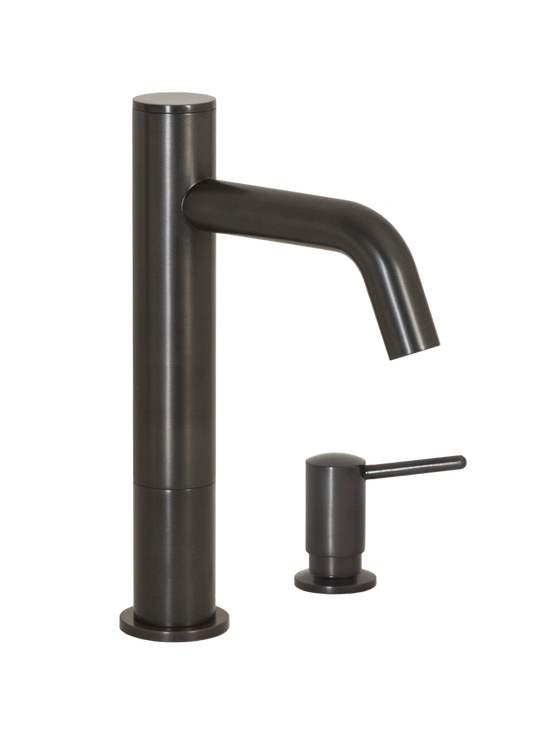 FA-3263S Automatic Faucet with 6” Spout Reach, 3” Riser and Manual Soap Dispenser in Oil Rubbed Bronze