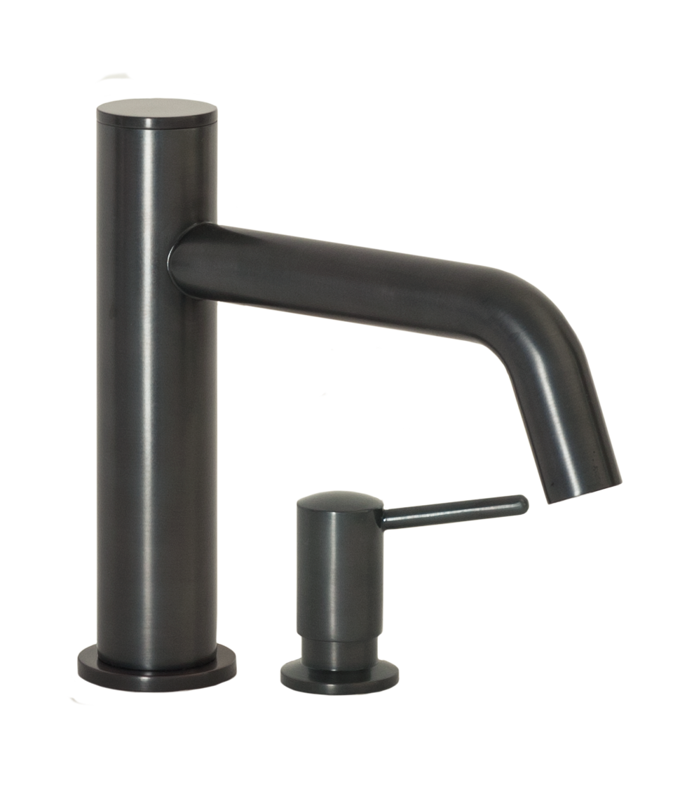 FA-3280S Automatic Faucet with 8” Spout Reach and Manual Soap Dispenser in Oil Rubbed Bronze