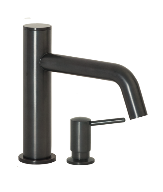 FA-3280S Automatic Faucet with 8” Spout Reach and Manual Soap Dispenser in Oil Rubbed Bronze