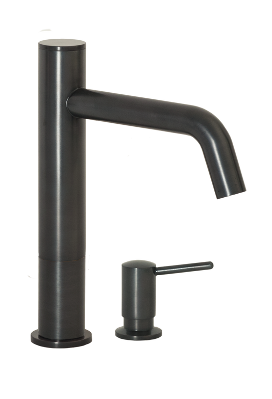 FA-3283S Automatic Faucet with 8” Spout Reach, 3” Riser and Manual Soap Dispenser in Oil Rubbed Bronze