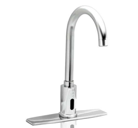 FA444-31DL MAC's NEWEST Touch-Free Gooseneck Faucet with 8” Deck Plate
