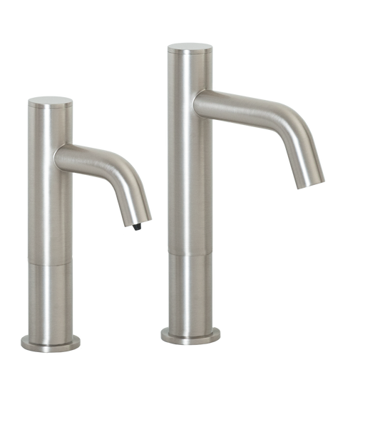 MP3263 Automatic Hands-Free Faucet with 6” Spout Reach, 3” Riser and Automatic Soap Dispenser with 32oz. Bottle in Satin Nickel