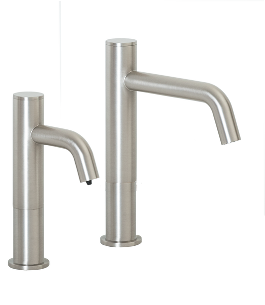 MP3283 Automatic Hands-Free Faucet with 8” Spout Reach, 3” Riser and Automatic Soap Dispenser with 32oz. Bottle in Satin Nickel