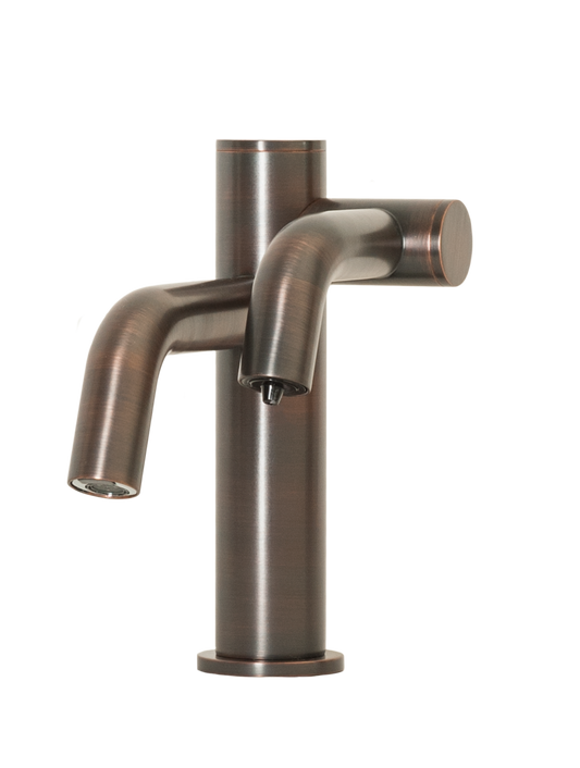 TiO-32 Two-in-One Automatic Faucet and Automatic Soap Dispenser with 32oz Bottle in Venetian Bronze