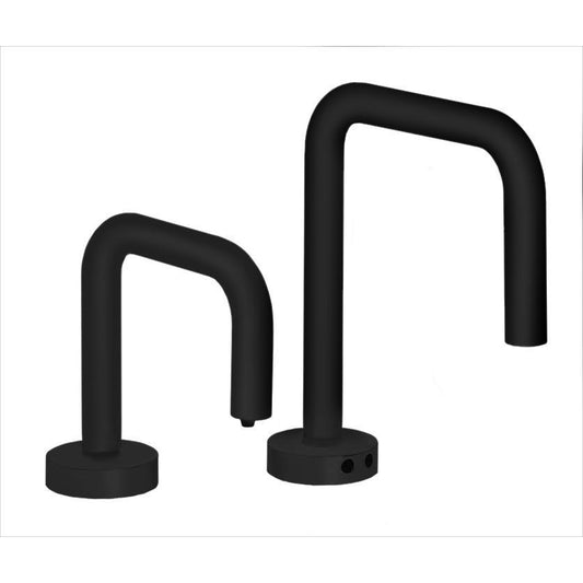 MP1200 Matching Electronic Faucet and Electronic Soap Dispenser in Matte Black