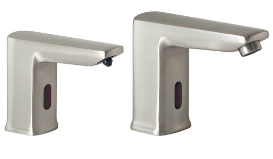 MP22 Matching Pair of Faucet and Soap Dispenser in Satin Nickel