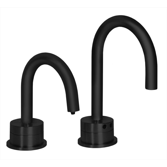 MP1101 Matching Electronic Faucet and Electronic Soap Dispenser in Matte Black